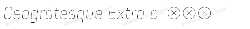 Geogrotesque Extra c字体转换